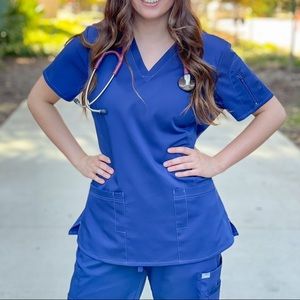 Ohmm Scrub Set - Navy Blue